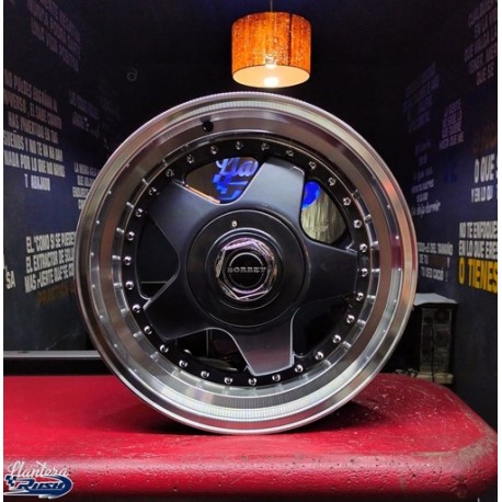 JUEGO DE RINES 17"X7"/8" 4-100/4-114.3 TIPO BORBET